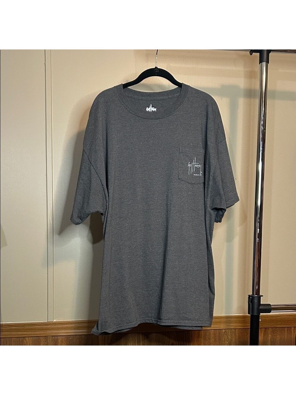 Guy Harvey Charcoal Short Sleeve Tee EUC 2XL
